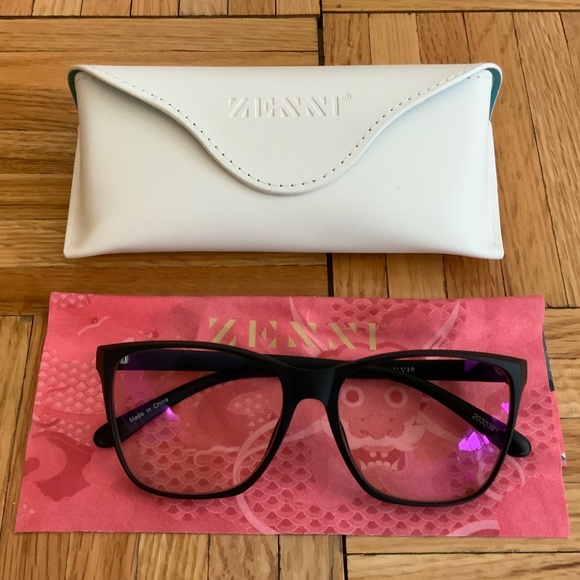 Zenni Lightweight Square Oversized Blue Light EyeQLenz Bluelight Glasses NWT - Picture 3 of 8